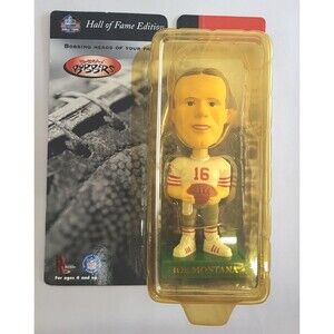 Vintage 1999 Joe Montana Hall Of Fame Edition Bobbin' Bobbers Bobble Head